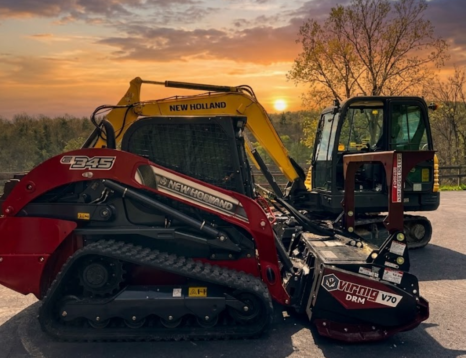 Forestry mulcher working